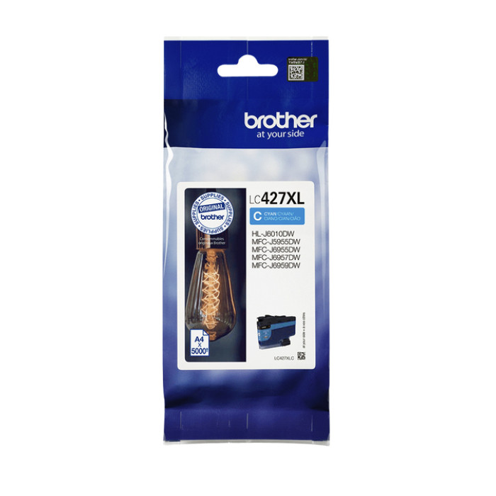 Inktcartridge Brother LC-427XLC blauw
