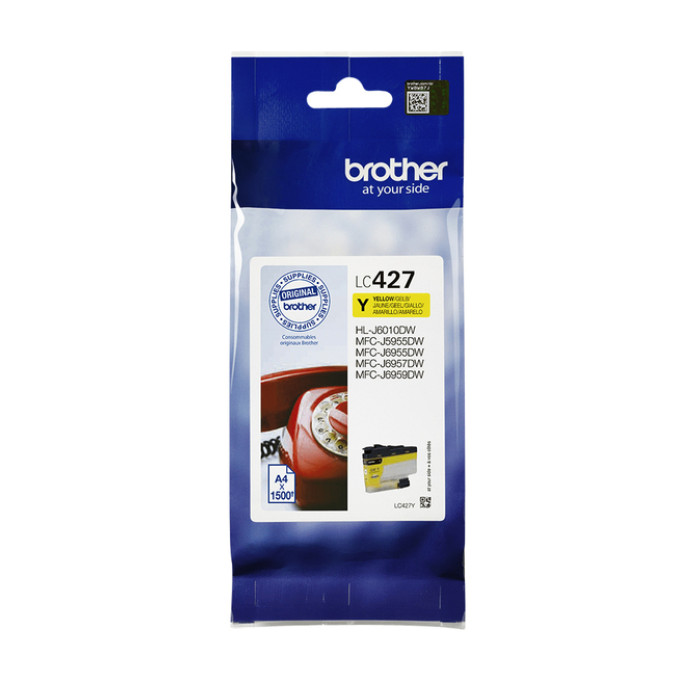 Inktcartridge Brother LC-427Y geel