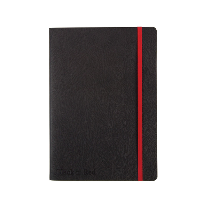 Notitieboek Oxford Black n' Red A5 business journal 72vel lijn
