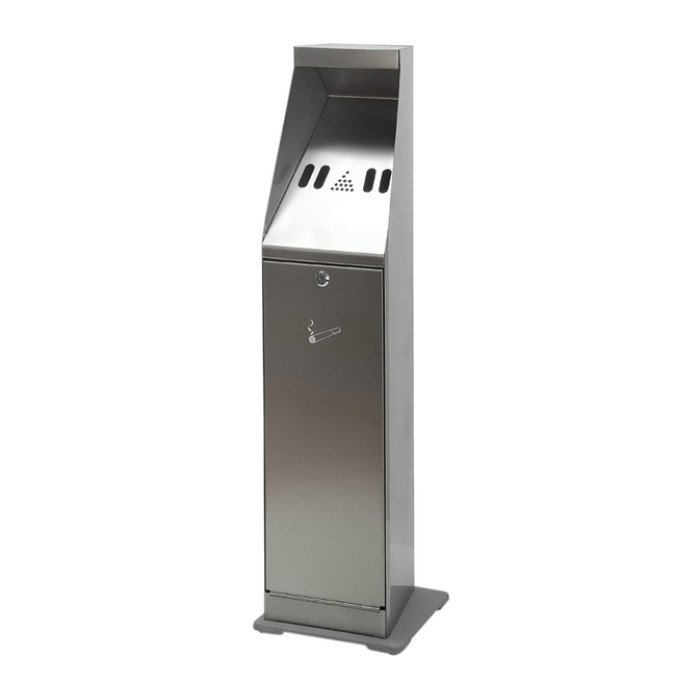Asbak staand Vepa Bins zuil vrijstaand RVS 31025411