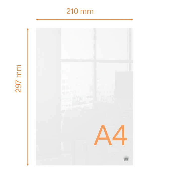 Notitiebord Nobo transparant acryl A4
