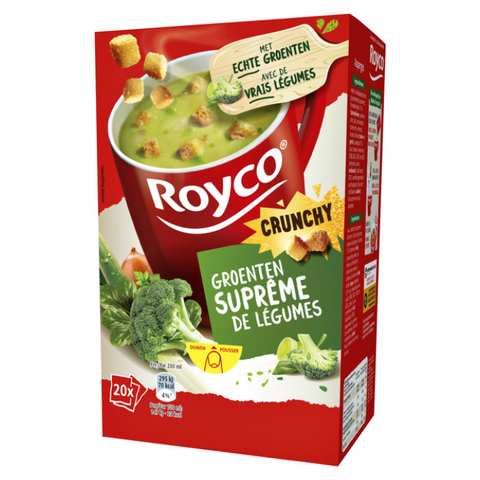 Soep Royco groenten surpreme met croutons 20 zakjes