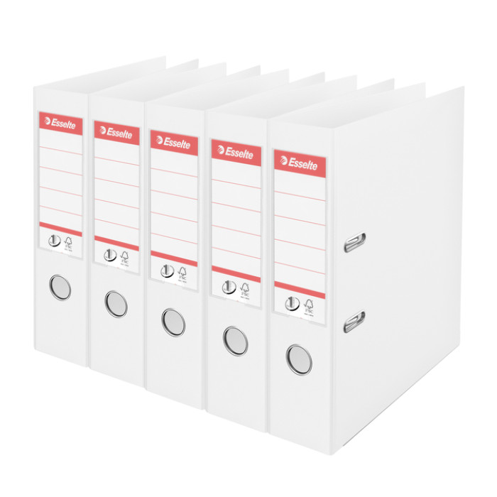 Ordner Esselte Vivida No.1 multipack 75mm A4 5 stuks wit