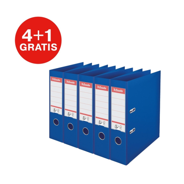 Ordner Esselte Vivida No.1 multipack 75mm A4 5 stuks blauw