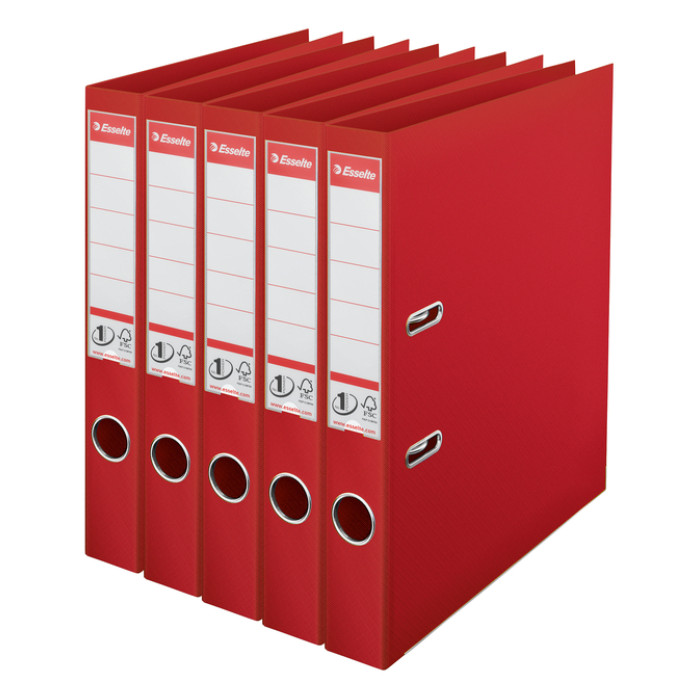 Ordner Esselte No 1 Power PP 50 mm rood 5 stuks