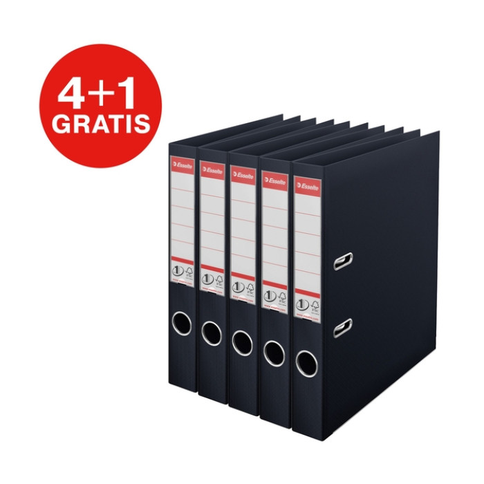 Ordner Esselte Vivida No.1 multipack 50mm A4 5 stuks zwart