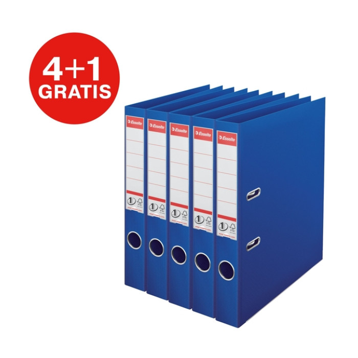 Ordner Esselte No 1 Power PP 50 mm blauw 5 stuks