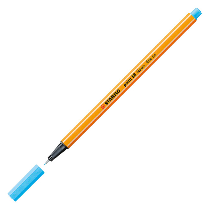 Fineliner STABILO point 88/031 fijn neon blauw