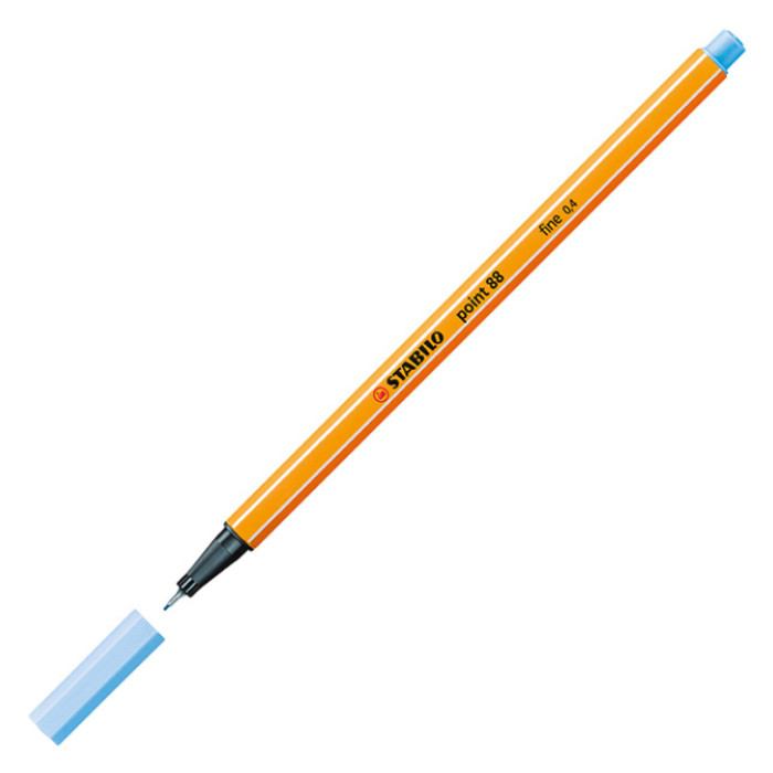 Fineliner STABILO point 88/11 fijn ijsblauw