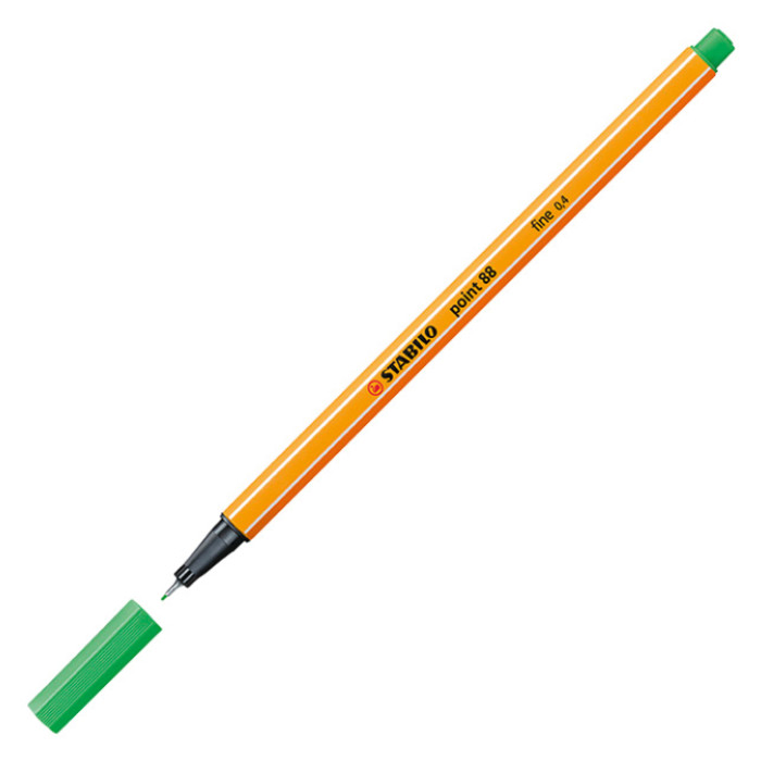 Fineliner STABILO point 88/16 fijn licht smaragdgroen