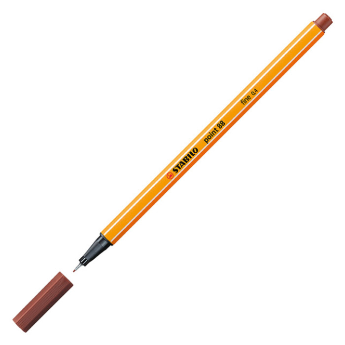Fineliner STABILO point 88/75 fijn sienna