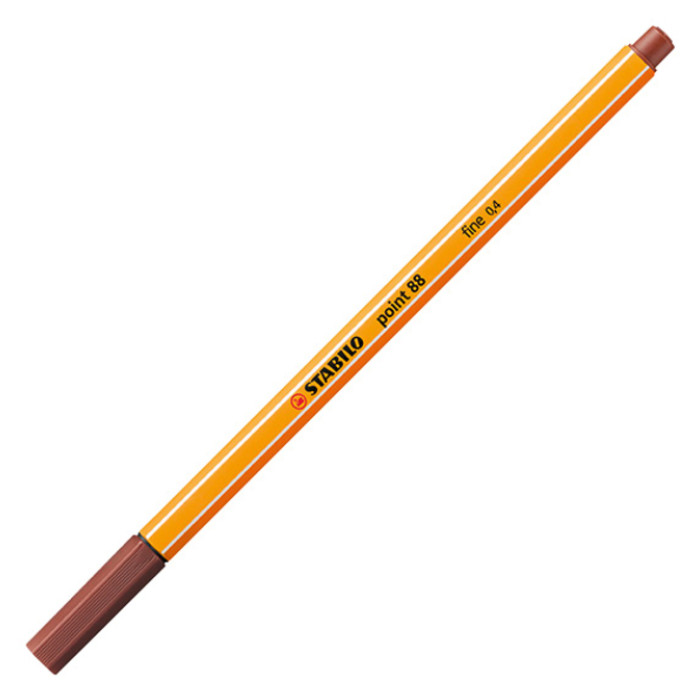 Fineliner STABILO point 88/75 fijn sienna
