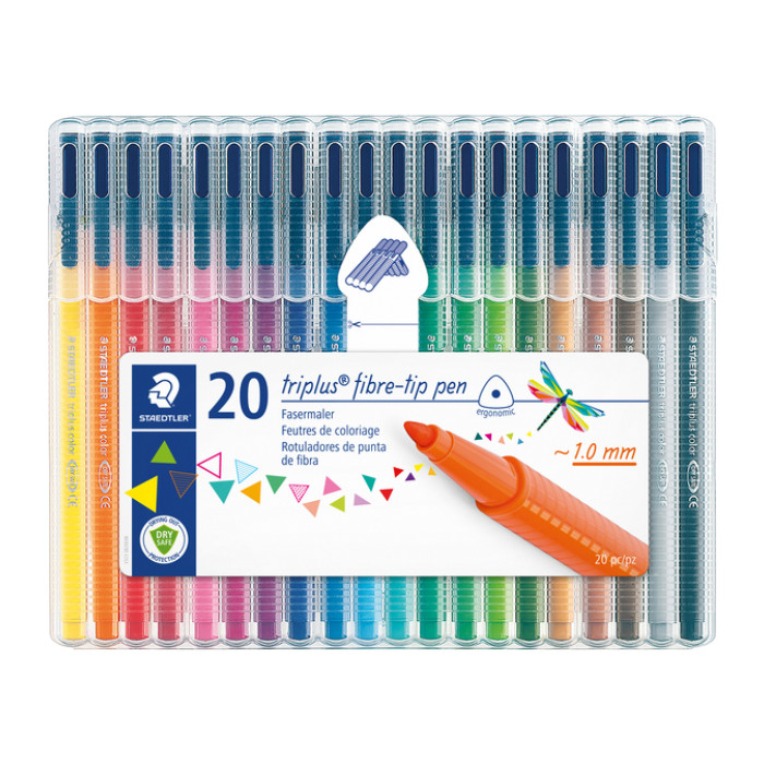 Kleurstift Staedtler 323 Triplus color à 20 kleuren