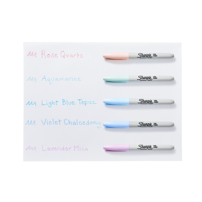 Viltstift Sharpie rond Mystic Gems assorti blister à 5 stuks
