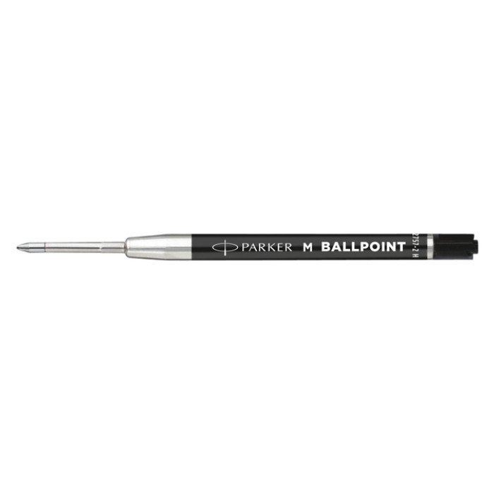 Balpenvulling Parker Economic medium zwart blister à 2 stuks