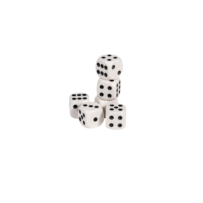 Dobbelstenen Clown Games  blister à 6 stuks