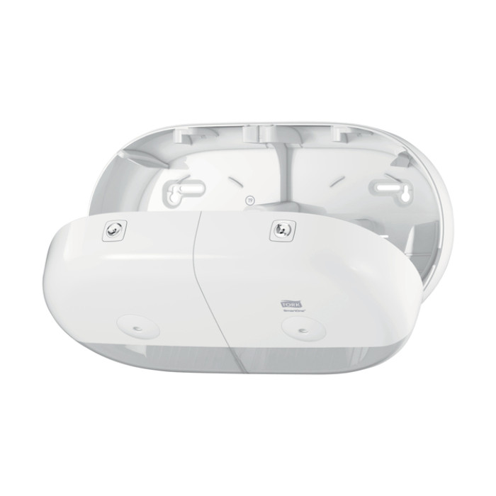 Toiletpapierdispenser Tork T9 Elevation SmartOne klein duo wit 682000