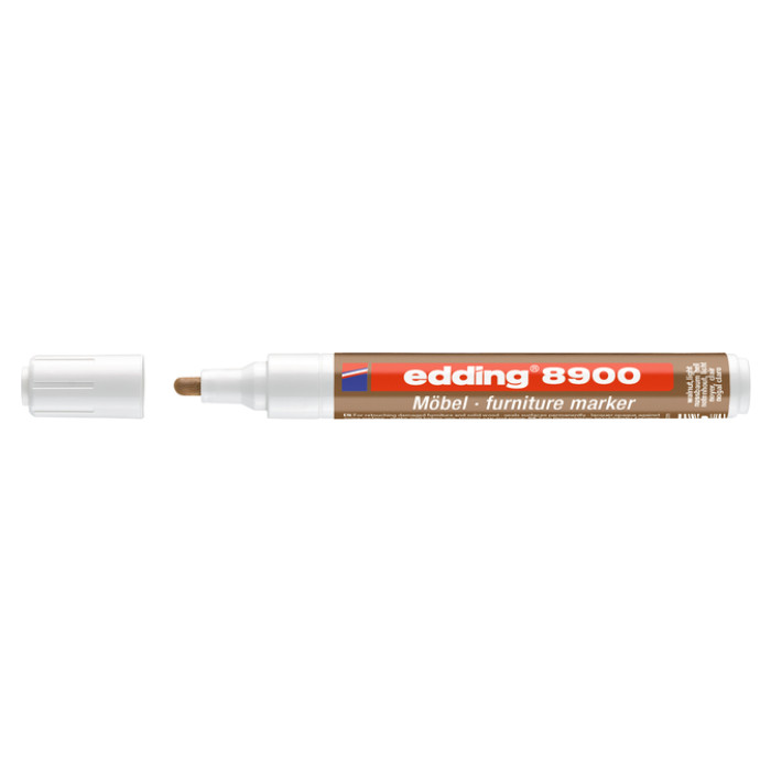 Viltstift edding 8900 meubel rond 1.5-2mm licht notenhout blister 1st