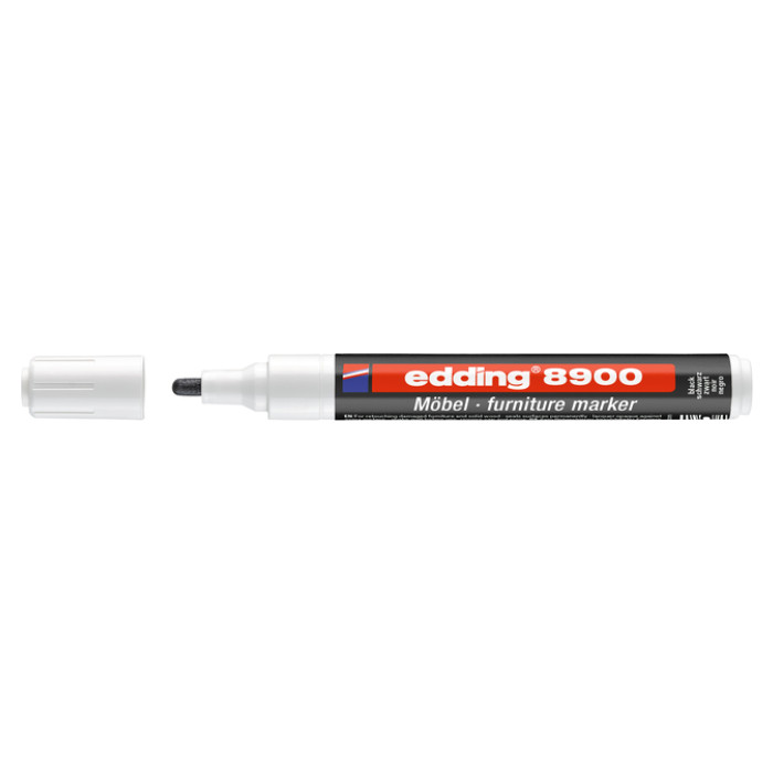 Viltstift edding 8900 meubel rond 1.5-2mm zwart blister à 1 stuk