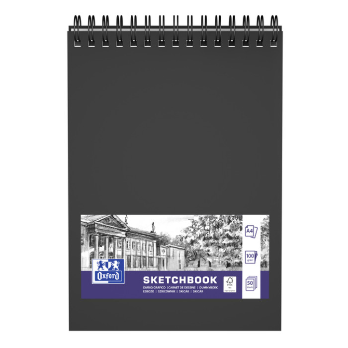 Schetsboek Oxford A4 50 vel 100 gram spiraal