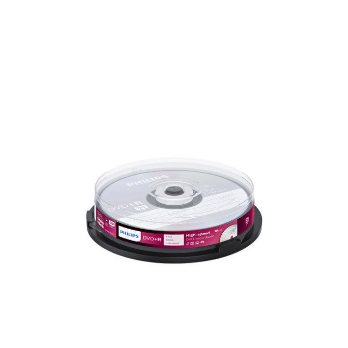 DVD+R Philips 4.7GB 16x SP 10 stuks