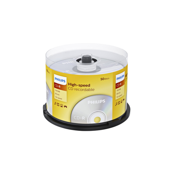 CD-R Philips 80Min 700MB 52x SP 50 stuks
