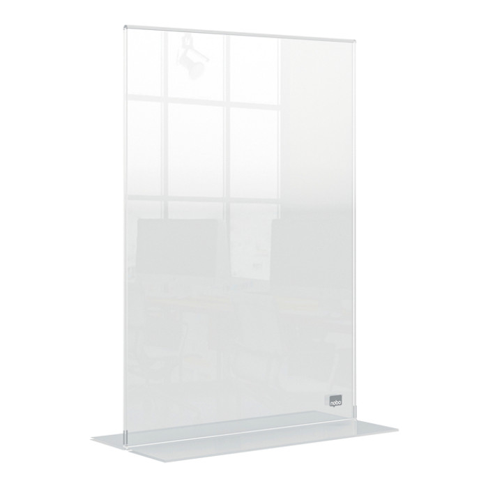 Infobord Nobo Premium Plus A4 acryl vrijstaand
