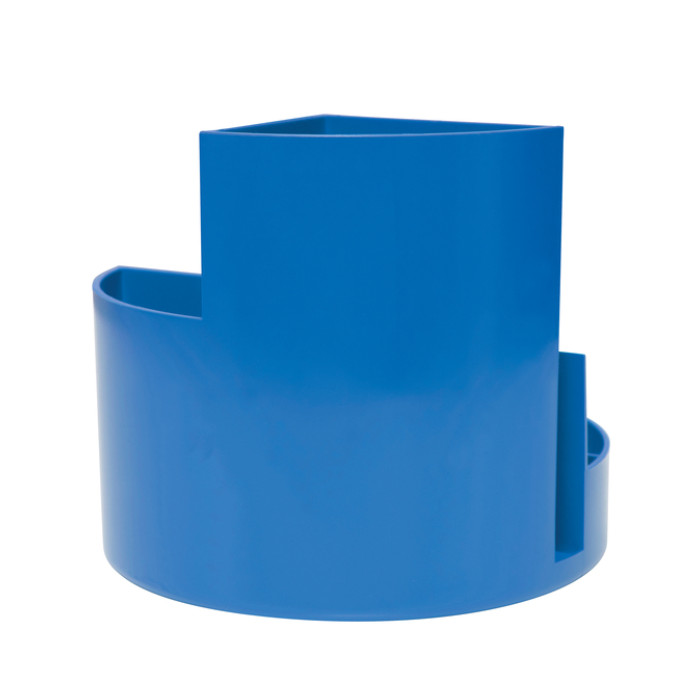 Pennenkoker MAUL roundbox Blauwe Engel recycled 6 vaks blauw