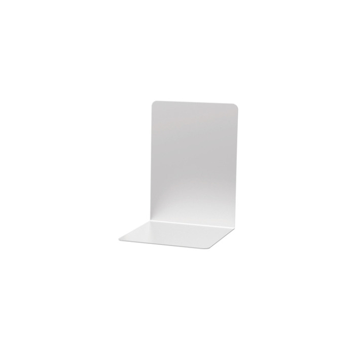 Boekensteun MAUL aluminium 16x15x21cm set 2 zilver