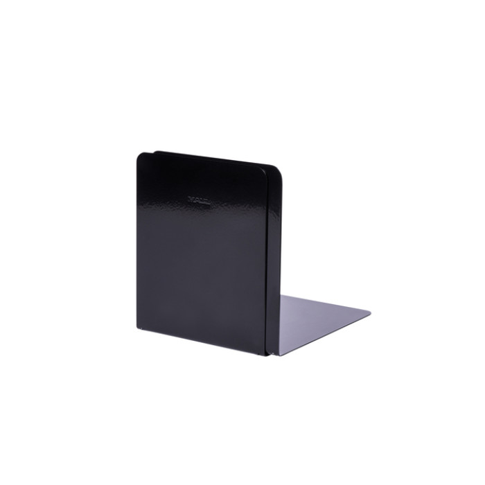 Boekensteun MAUL staal magnetisch 14x12x14cm set 2 zwart