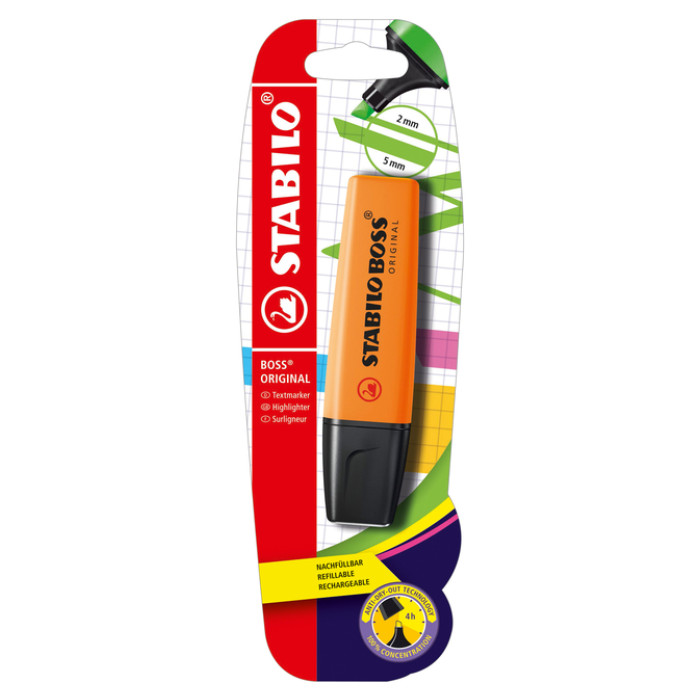 Markeerstift STABILO BOSS Original B-10141 oranje blister à 1 stuk