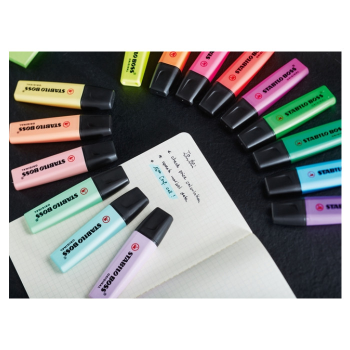 Markeerstift STABILO BOSS Original 70/33 groen blister à 1 stuk