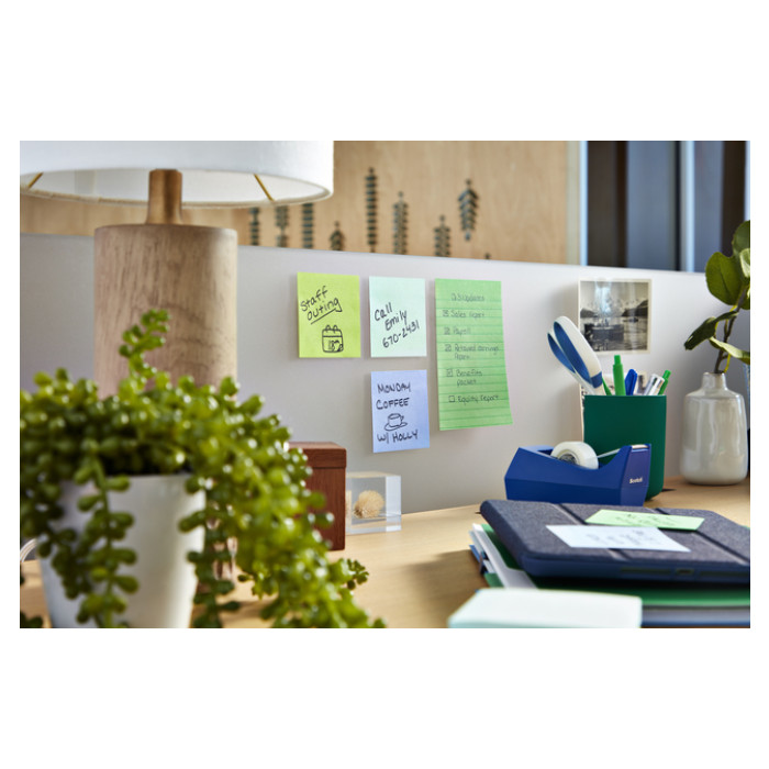 Memoblok Post-it 675-3 Super Sticky 101x101mm Oasis 3 stuks