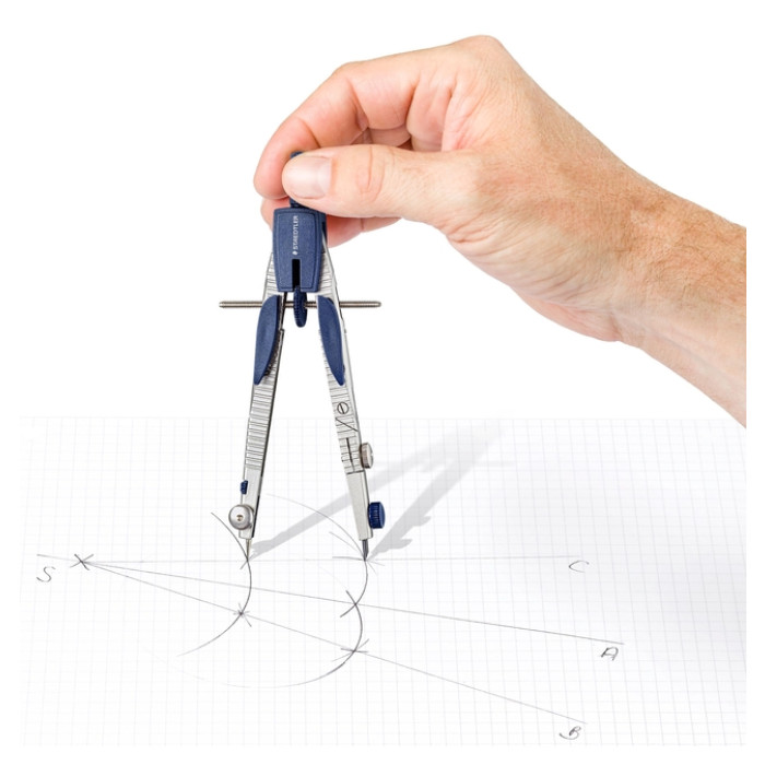 Passer Staedtler Mars 553 met snelverstelling en verlengstuk
