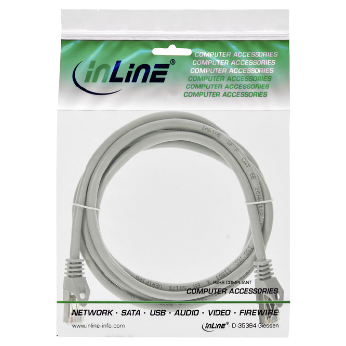 Kabel InLine Cat.5e U UTP 5 meter grijs