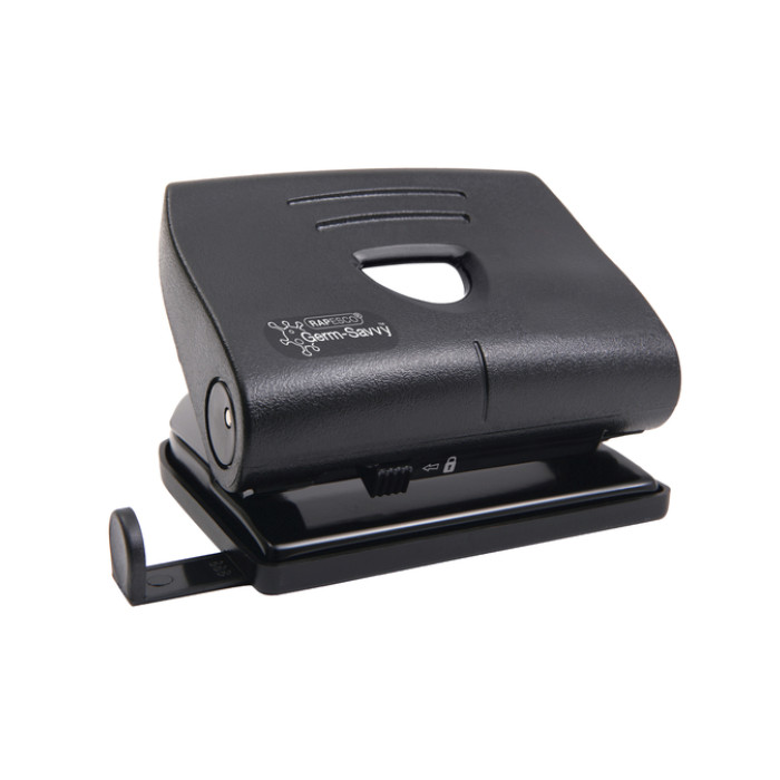 Perforator Rapesco Germ-Savvy Heavy Duty 820-P antibacterieel 2-gaats zwart