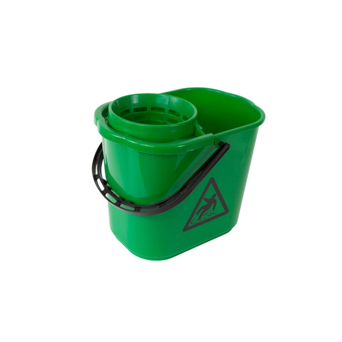 Mopemmer spaans Cleaninq met korf 12L groen