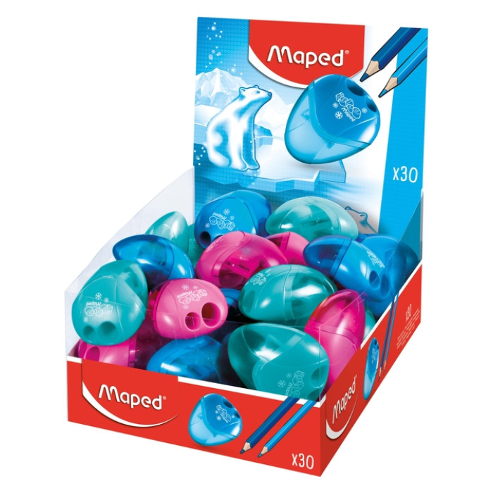 Puntenslijper Maped Igloo 2gaats display á 30 stuks assorti
