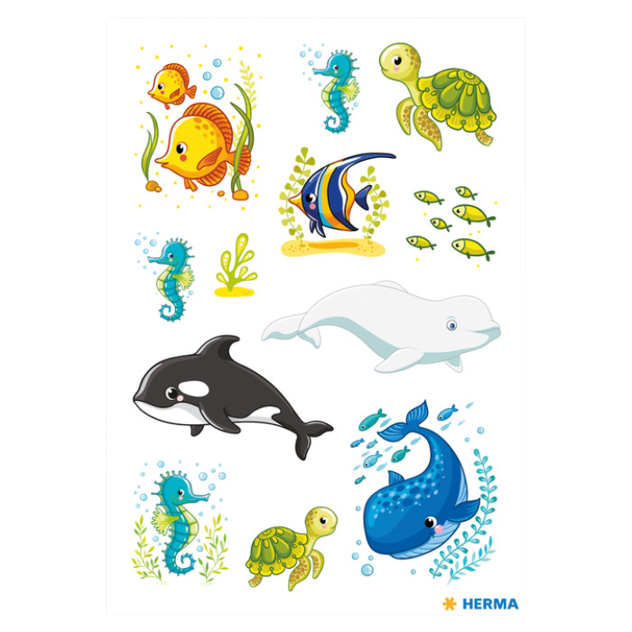 Etiket HERMA 15733 walvissen en zeedieren
