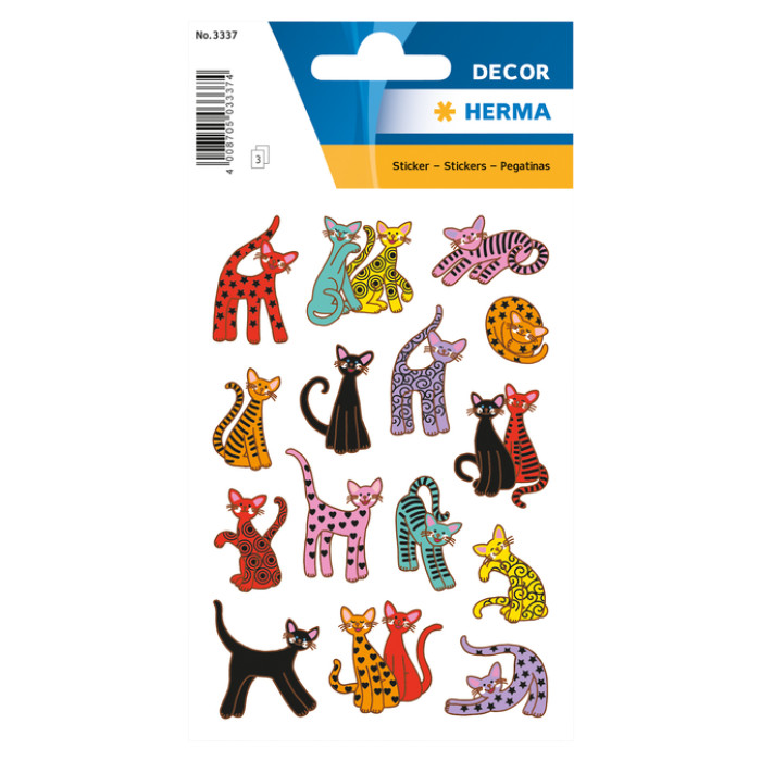 Etiket HERMA 3337 abstracte katten