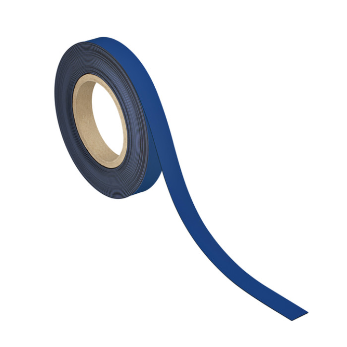 Magneetband MAUL beschrijf- wisbaar 10mx20mmx1mm blauw