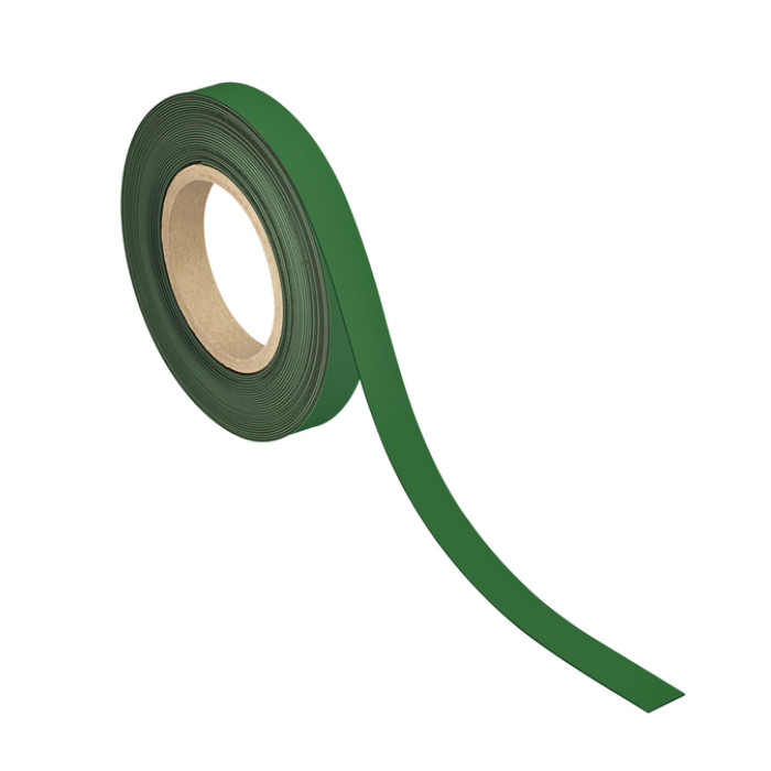 Magneetband MAUL beschrijf- wisbaar 10mx20mmx1mm groen