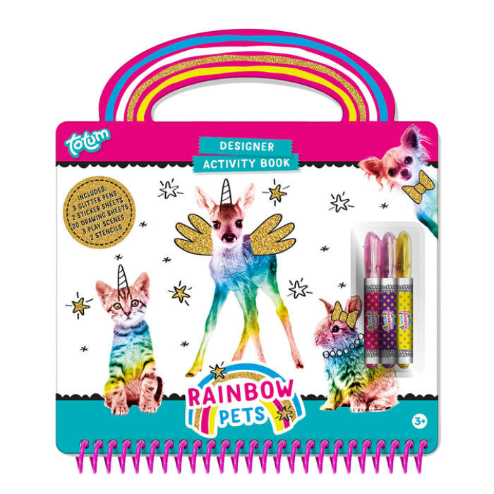 Activiteitenboek Totum Rainbow Pets designer