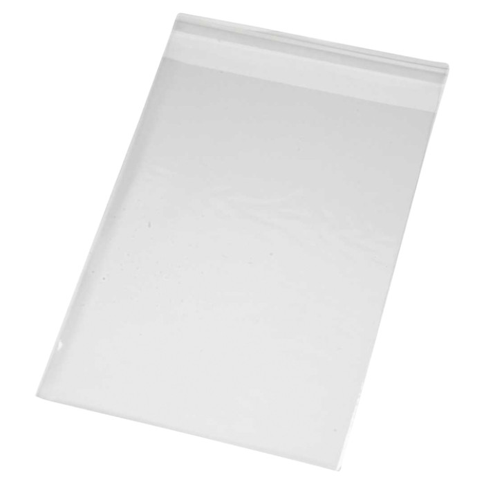 Cellofaanzak Creativ Company 17.3x12.3cm 25 micron met plakstrip 200 stuks
