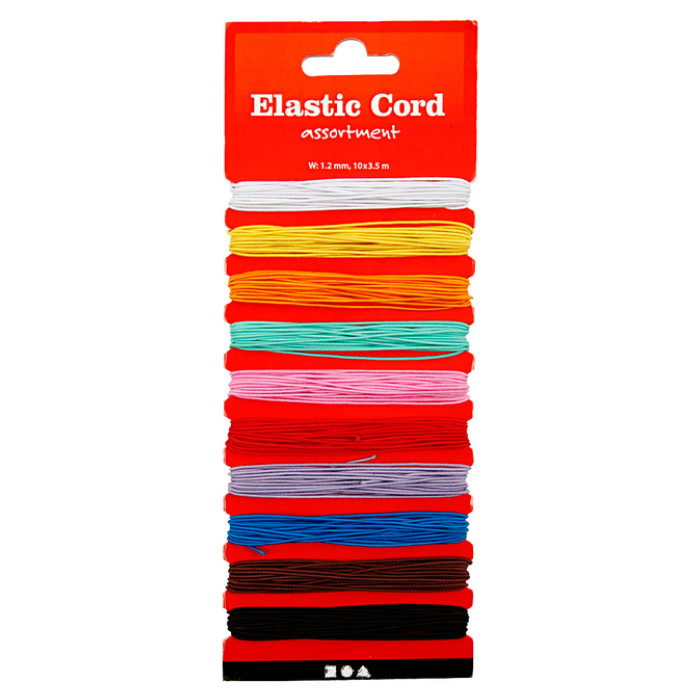 Elastiek Creativ Company 10 kleuren à 3.5m