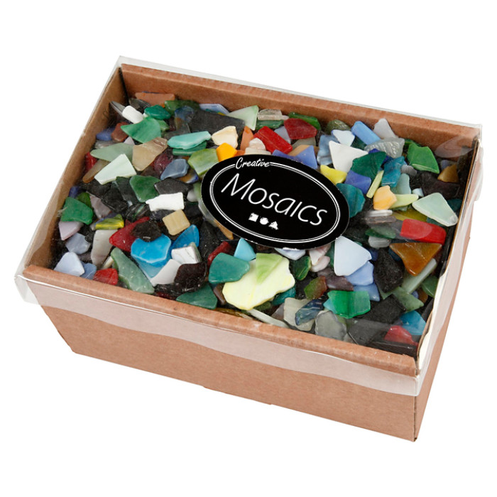 Mozaïek Creativ Company grootte 8-20mm dikte 2-3mm 2kg assorti