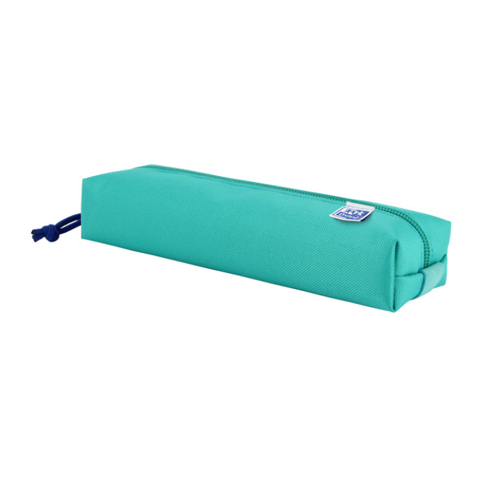 Pennenetui Oxford rechthoek turquoise