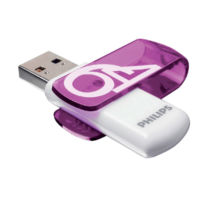 USB-stick 2.0 Philips Vivid edition Magic Purple 64GB