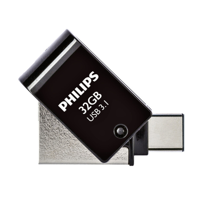 USB-stick 3.1 Philips USB-C 2-in-1 Midnight Black 32GB