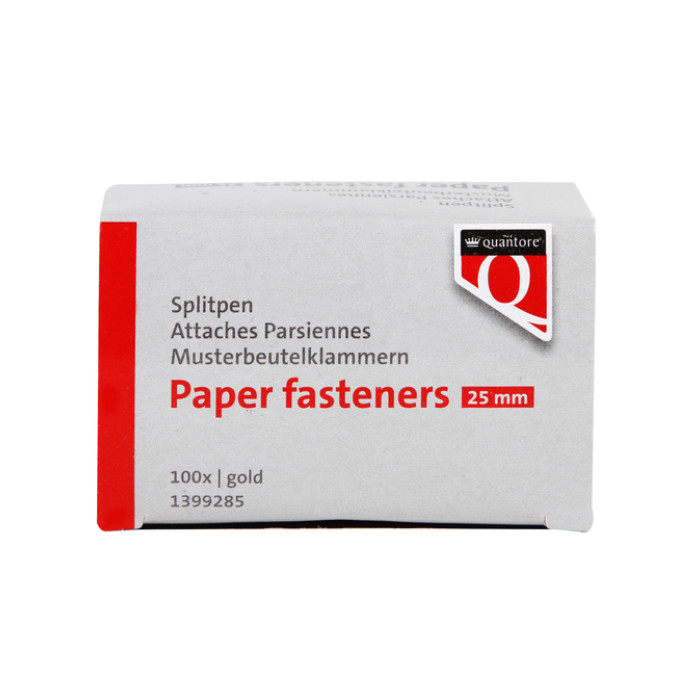 Splitpen Quantore 25mm 100 stuks goud